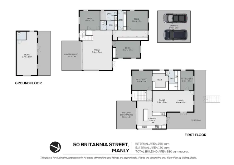 Floorplan of Homely house listing, 50 Britannia Street, Manly QLD 4179