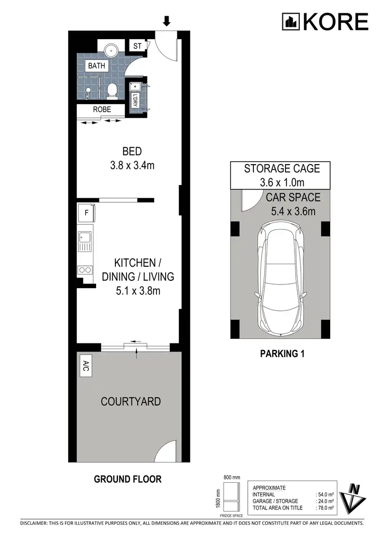 Floorplan of Homely unit listing, 88/360 Kingsway, Caringbah NSW 2229