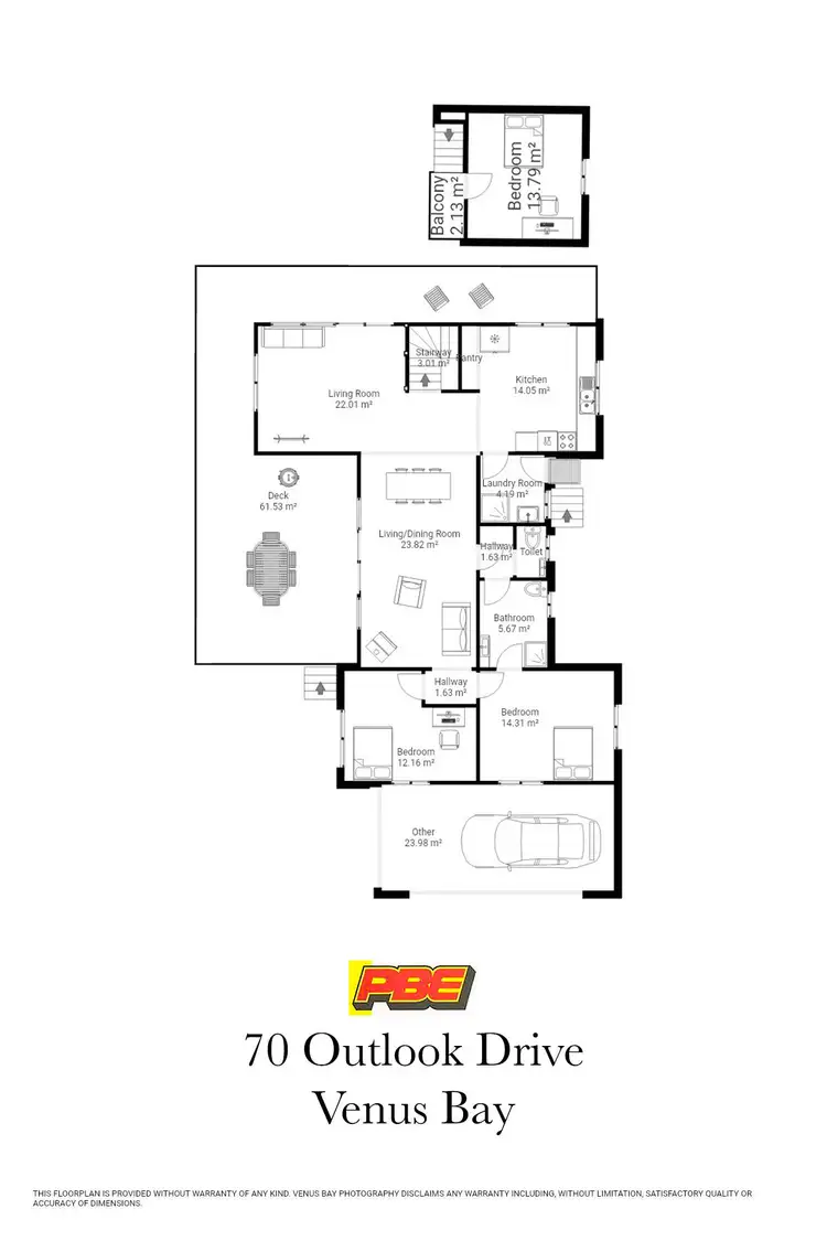 Floorplan of Homely house listing, 70 Outlook Drive, Venus Bay VIC 3956