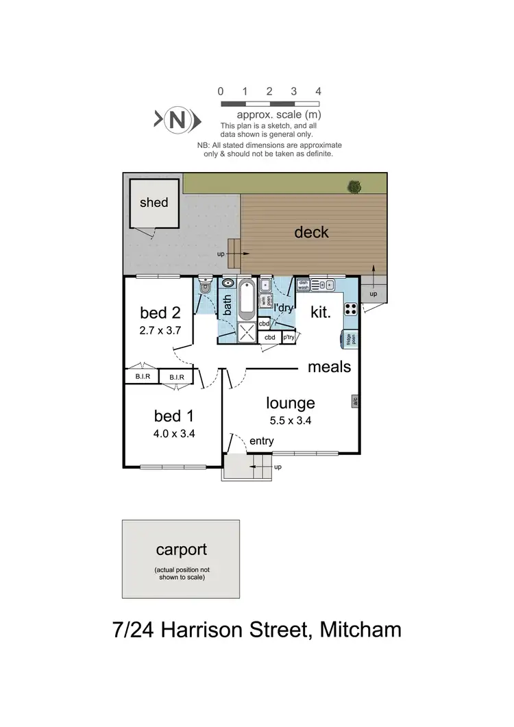 Floorplan of Homely unit listing, 7/24 Harrison Street, Mitcham VIC 3132