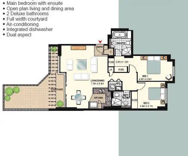 Floorplan of Homely apartment listing, 40/18 Day Street North, Silverwater NSW 2128