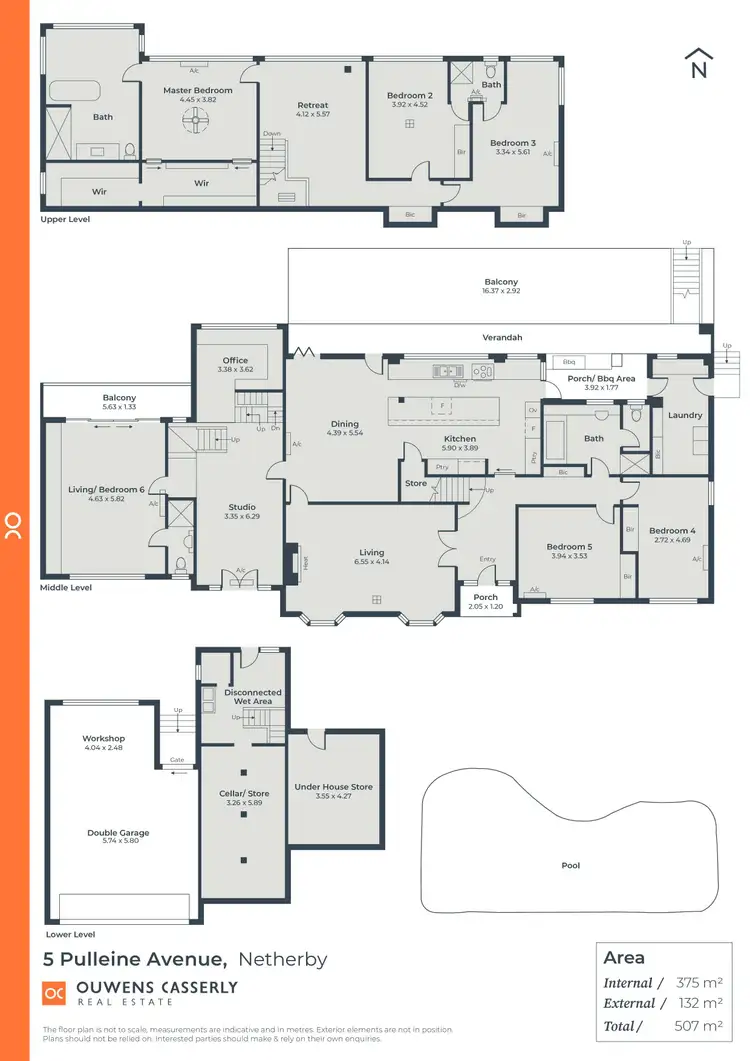 Floorplan of Homely house listing, 5 Pulleine Avenue, Netherby SA 5062