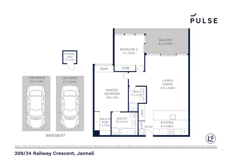 Floorplan of Homely apartment listing, 209/34 Railway Crescent, Jannali NSW 2226
