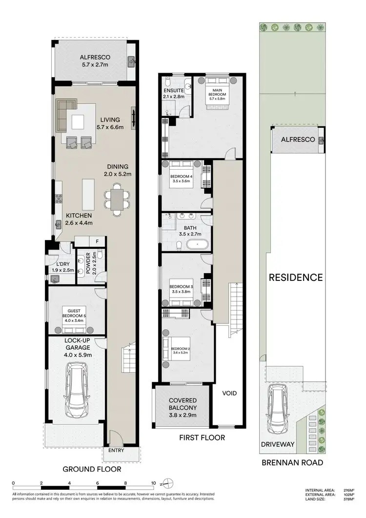Floorplan of Homely semi-detached listing, 17A Brennan Road, Yagoona NSW 2199