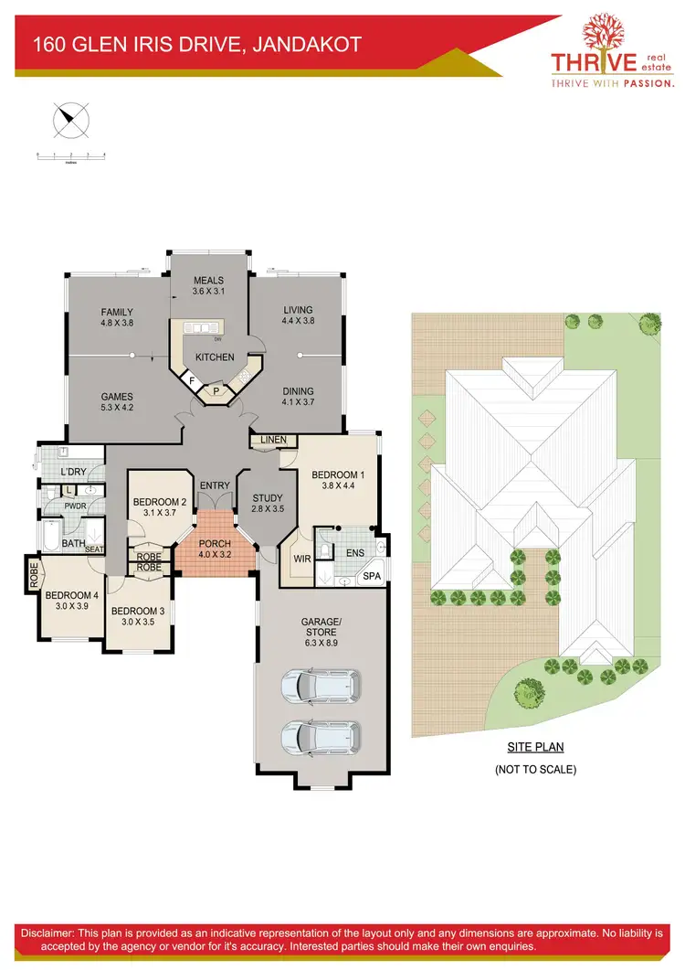 Floorplan of Homely house listing, 160 Glen Iris Drive, Jandakot WA 6164