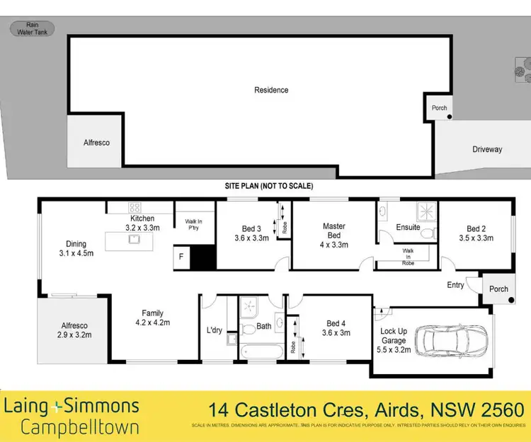 Floorplan of Homely house listing, 14 Castleton Crescent, Airds NSW 2560