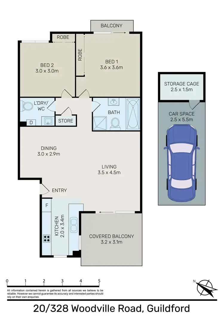 Floorplan of Homely unit listing, 20/328 Woodville Road, Guildford NSW 2161