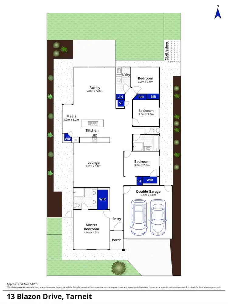 Floorplan of Homely house listing, 13 Blazon Drive, Tarneit VIC 3029