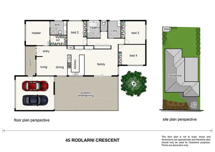 Floorplan of Homely house listing, 45 Rodlarni Crescent, Berwick VIC 3806
