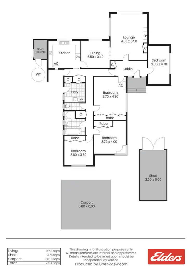 Floorplan of Homely house listing, 5 Webb Street, Clare SA 5453