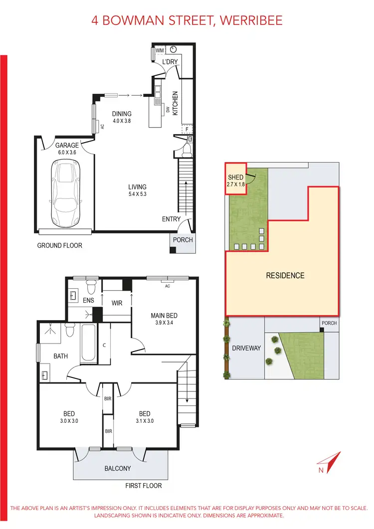 Floorplan of Homely house listing, 4 Bowman Street, Werribee VIC 3030