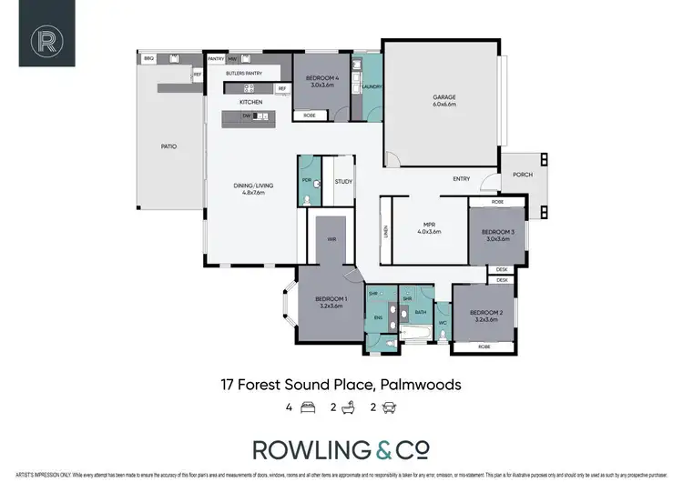 Floorplan of Homely house listing, 17 Forest Sound Place, Palmwoods QLD 4555