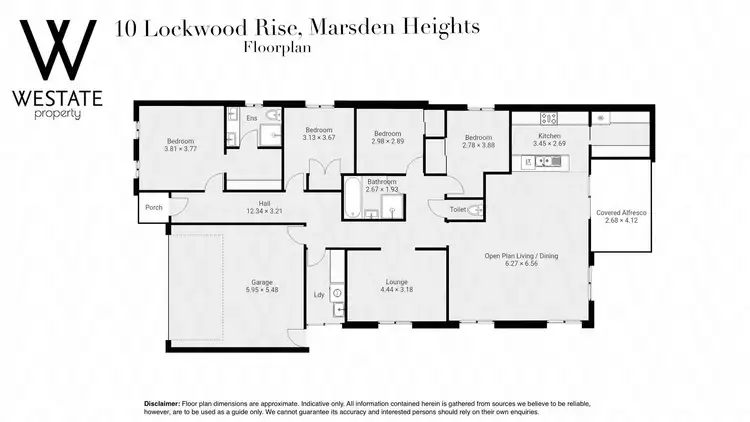 Floorplan of Homely house listing, 10 Lockwood Rise, Kelso NSW 2795
