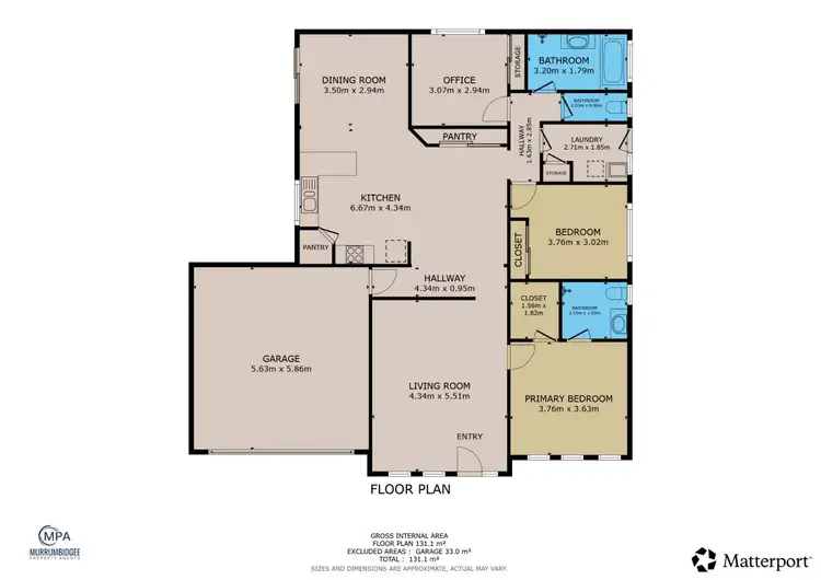 Floorplan of Homely house listing, 9 Lake Paddock Drive, Leeton NSW 2705