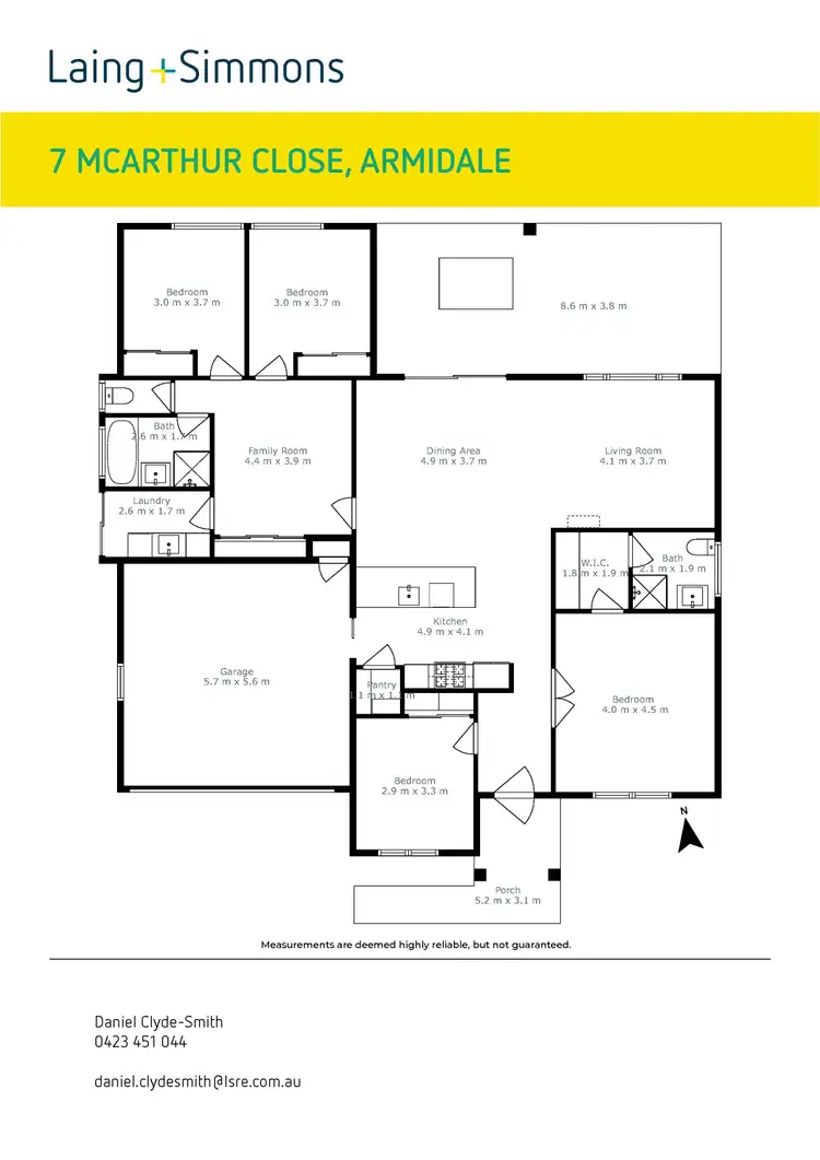 Floorplan of Homely house listing, 7 McArthur Close, Armidale NSW 2350