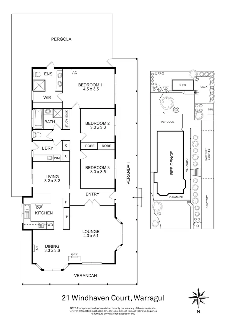 Floorplan of Homely house listing, 21 Windhaven Court, Warragul VIC 3820