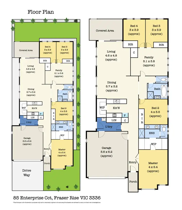 Floorplan of Homely house listing, 85 Enterprise Circuit, Fraser Rise VIC 3336