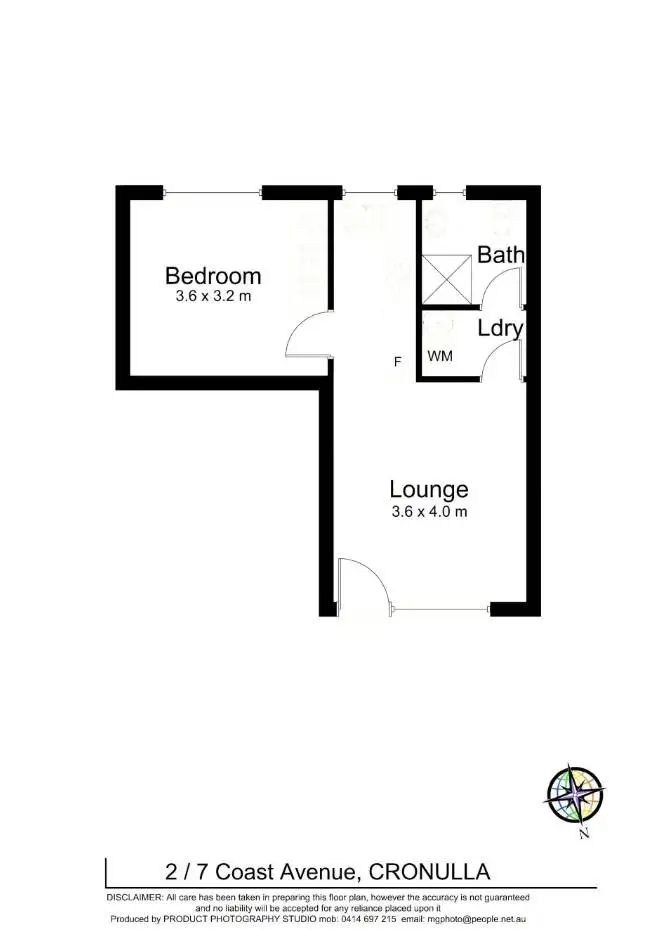 Floorplan of Homely apartment listing, 2/7 Coast Avenue, Cronulla NSW 2230