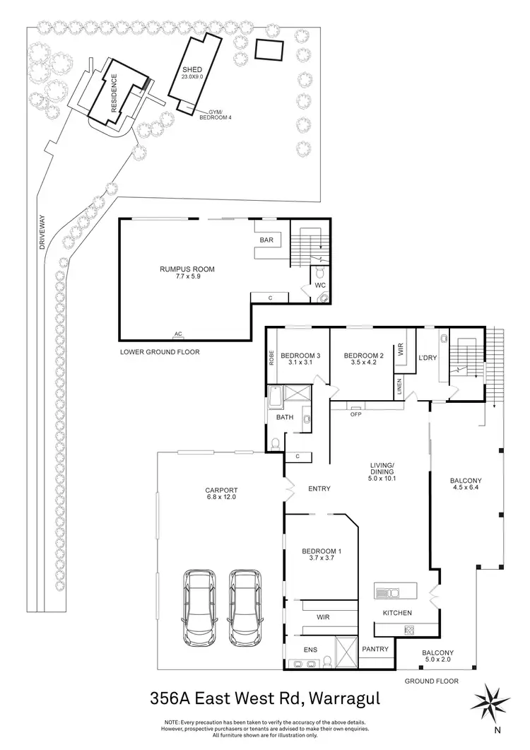Floorplan of Homely house listing, 356a East West Road, Warragul VIC 3820