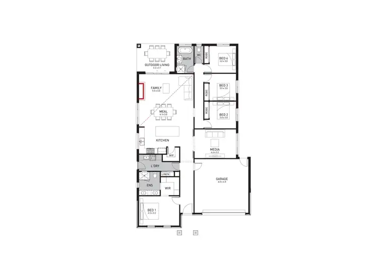 Floorplan of Homely house listing, 22 Illawarra Boulevard, Drouin VIC 3818