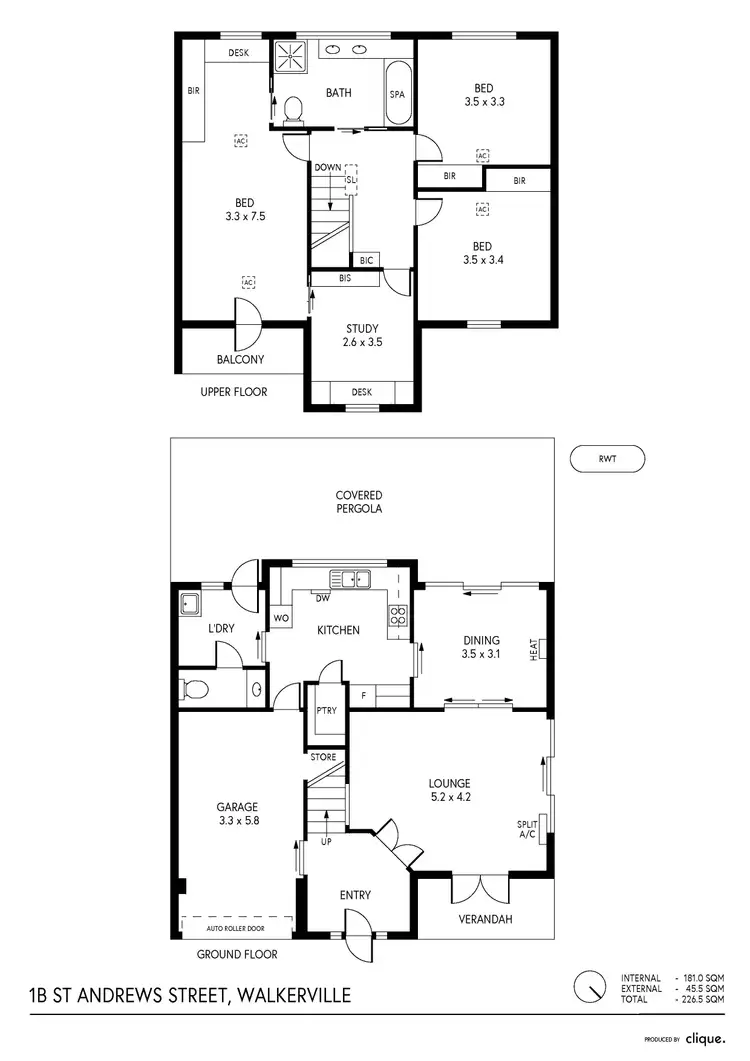 Floorplan of Homely house listing, 1B St Andrews Street, Walkerville SA 5081