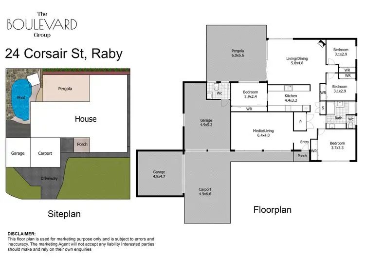 Floorplan of Homely house listing, 24 Corsair Street, Raby NSW 2566