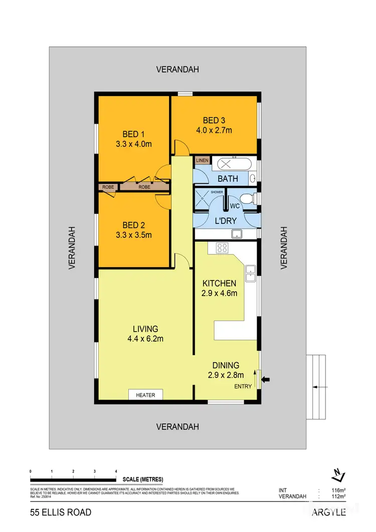 Floorplan of Homely house listing, 55 Ellis Road, Heathcote VIC 3523