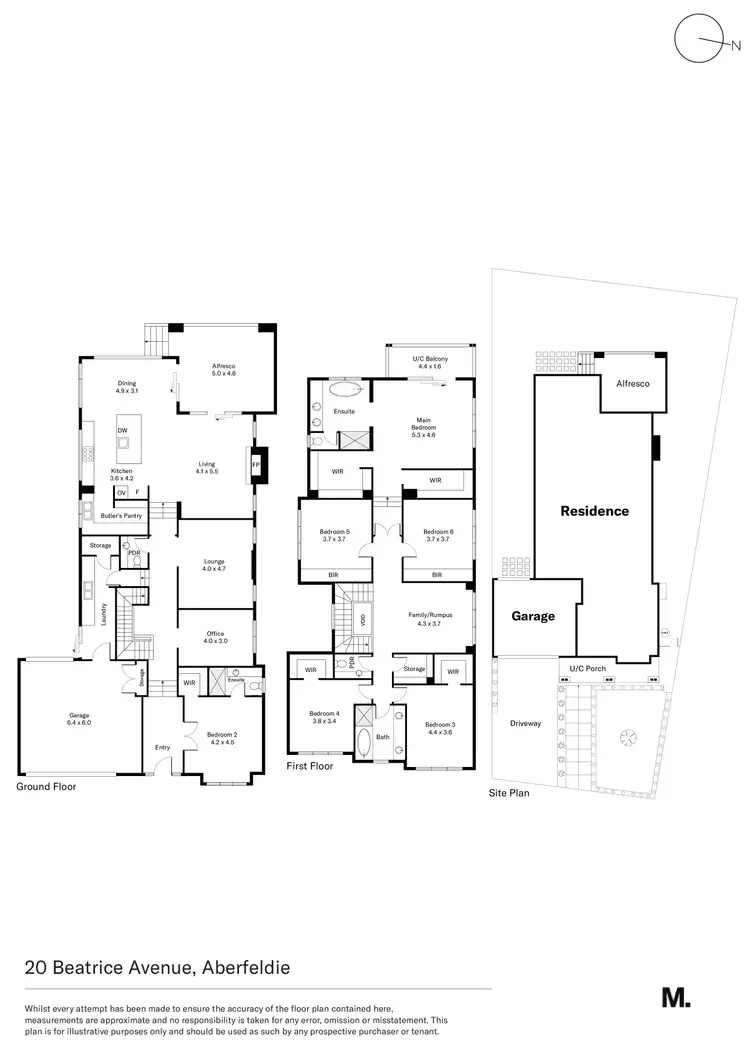 Floorplan of Homely house listing, 20 Beatrice Avenue, Aberfeldie VIC 3040