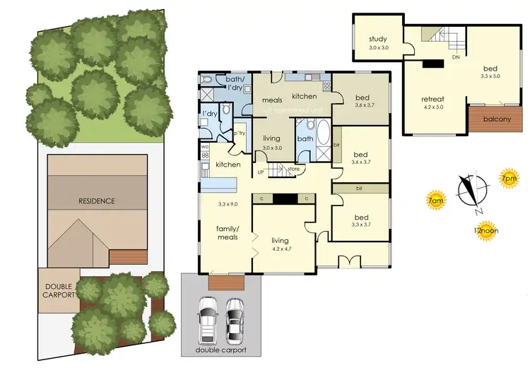 Floorplan of Homely house listing, 55 Cranbourne Road, Frankston VIC 3199
