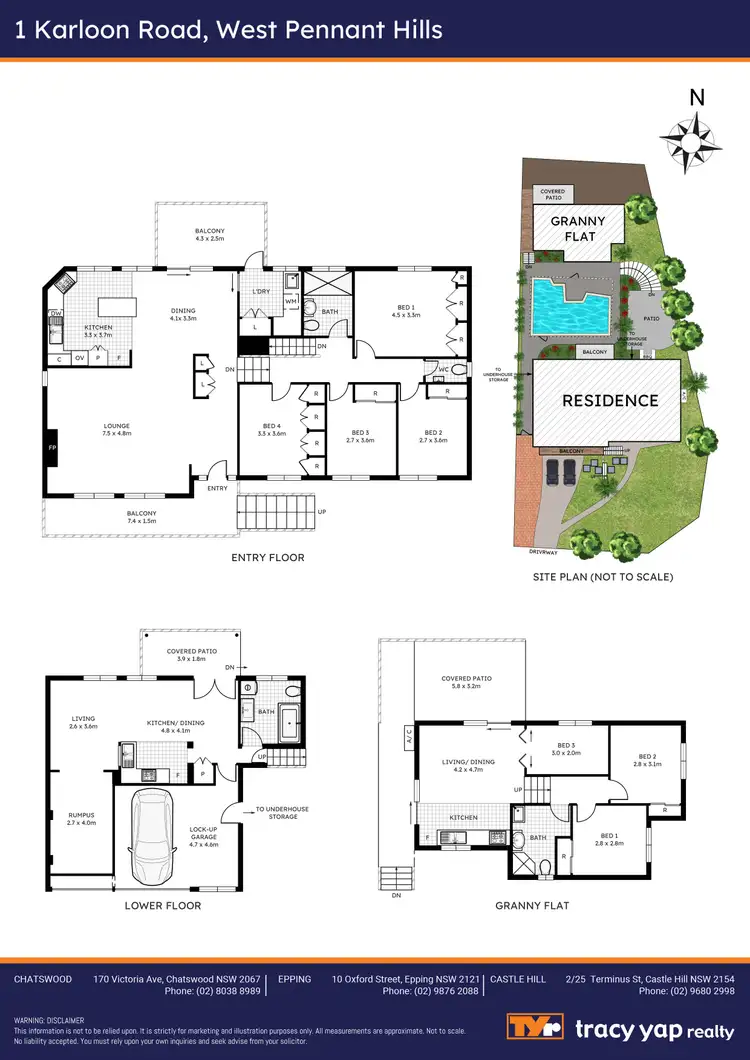 Floorplan of Homely house listing, 1 Karloon Road, West Pennant Hills NSW 2125