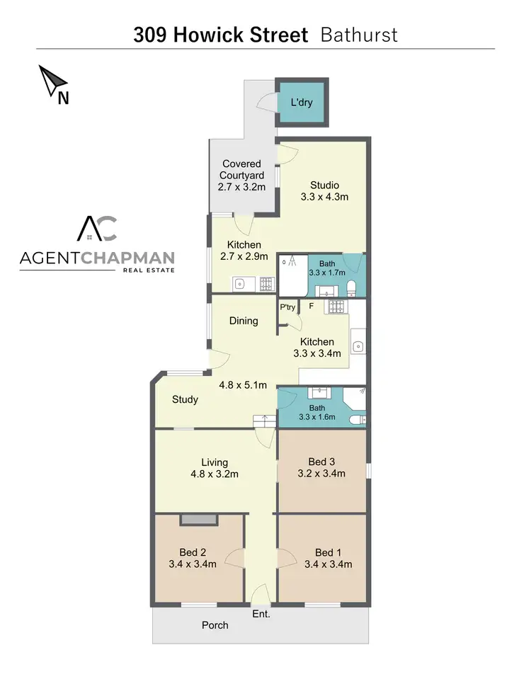 Floorplan of Homely house listing, 309 Howick Street, Bathurst NSW 2795