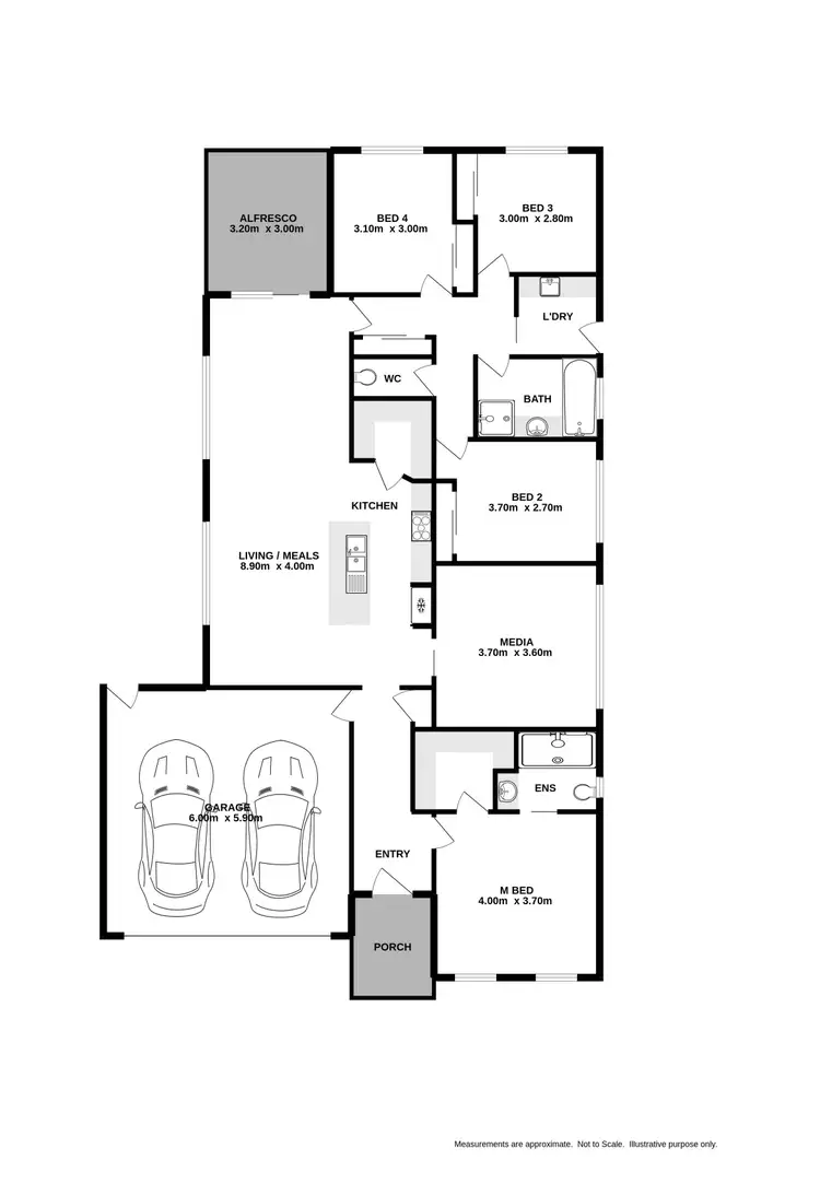 Floorplan of Homely house listing, 60 Cuthbert Street, Killara VIC 3691