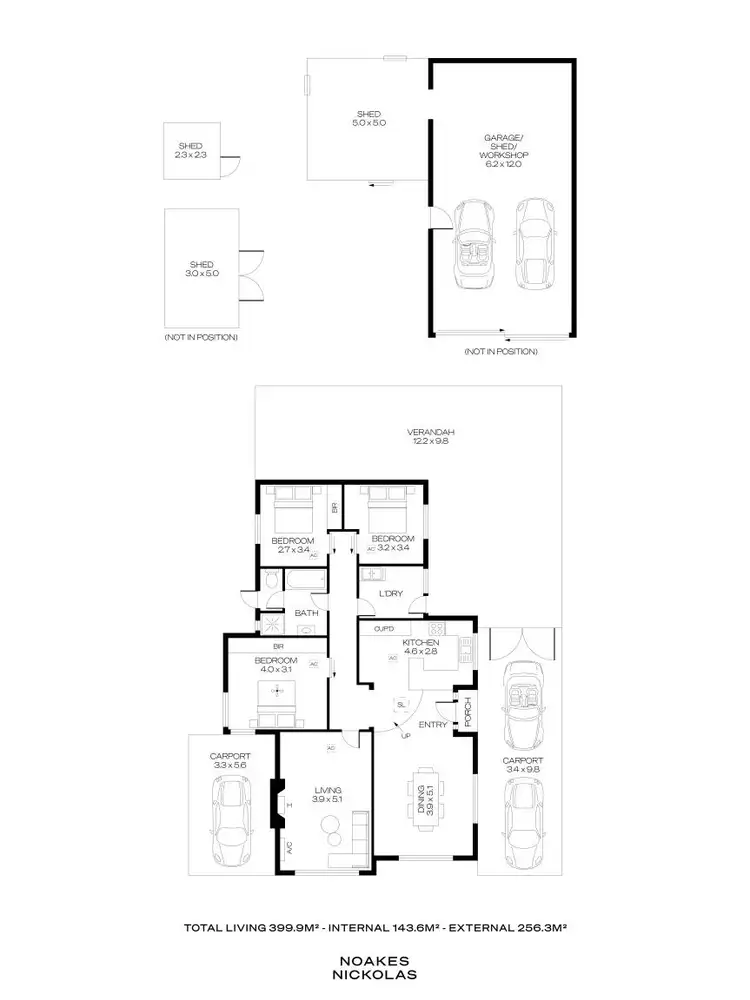 Floorplan of Homely house listing, 14 Bowey Avenue, Enfield SA 5085