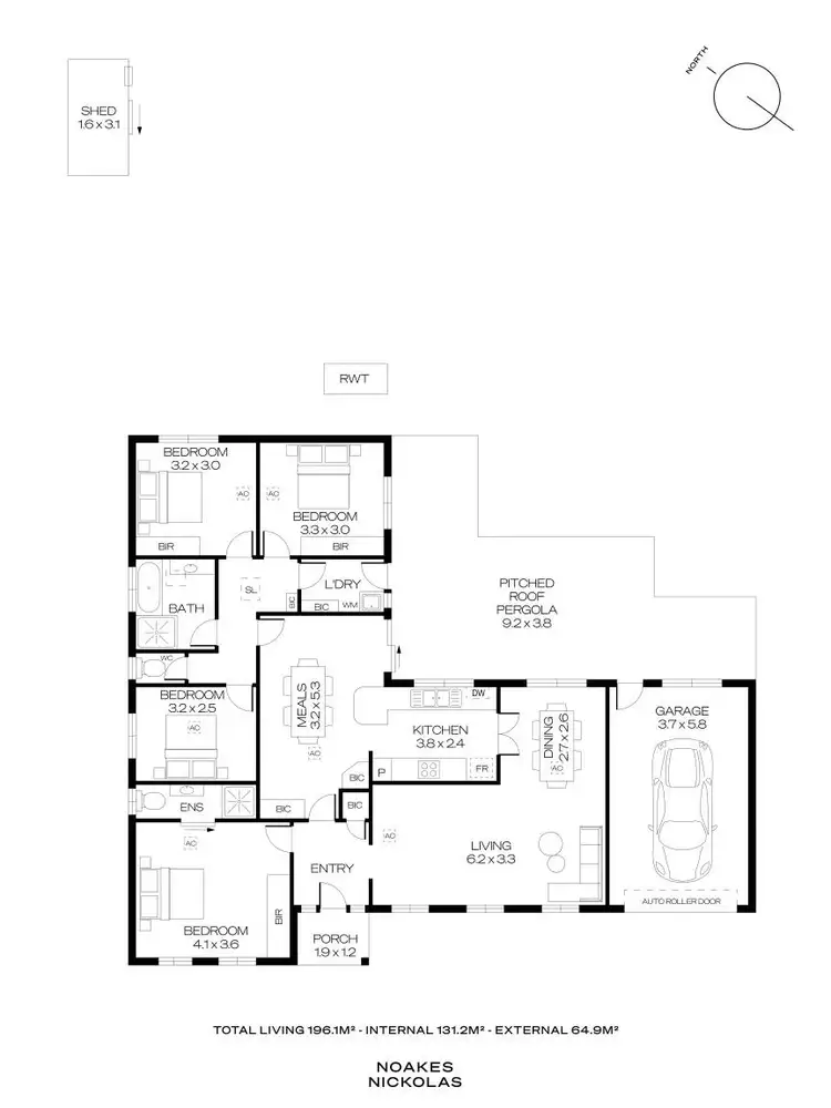 Floorplan of Homely house listing, 61 Parsons Road, Dernancourt SA 5075