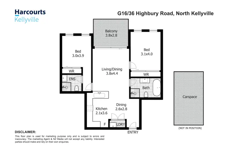 Floorplan of Homely unit listing, G16/38 Highbury Road, North Kellyville NSW 2155