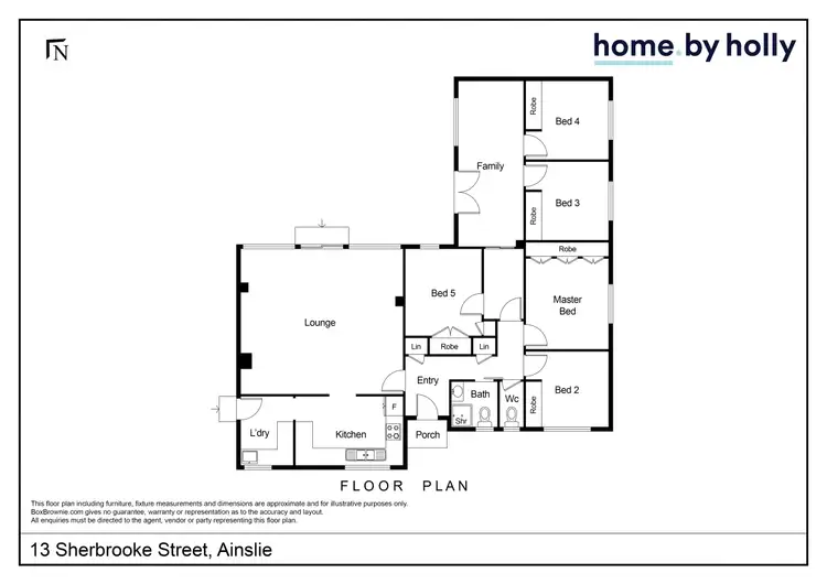 Floorplan of Homely house listing, 13 Sherbrooke Street, Ainslie ACT 2602