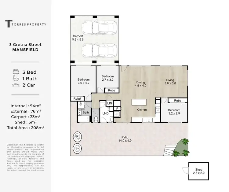 Floorplan of Homely house listing, 3 Gretna Street, Mansfield QLD 4122