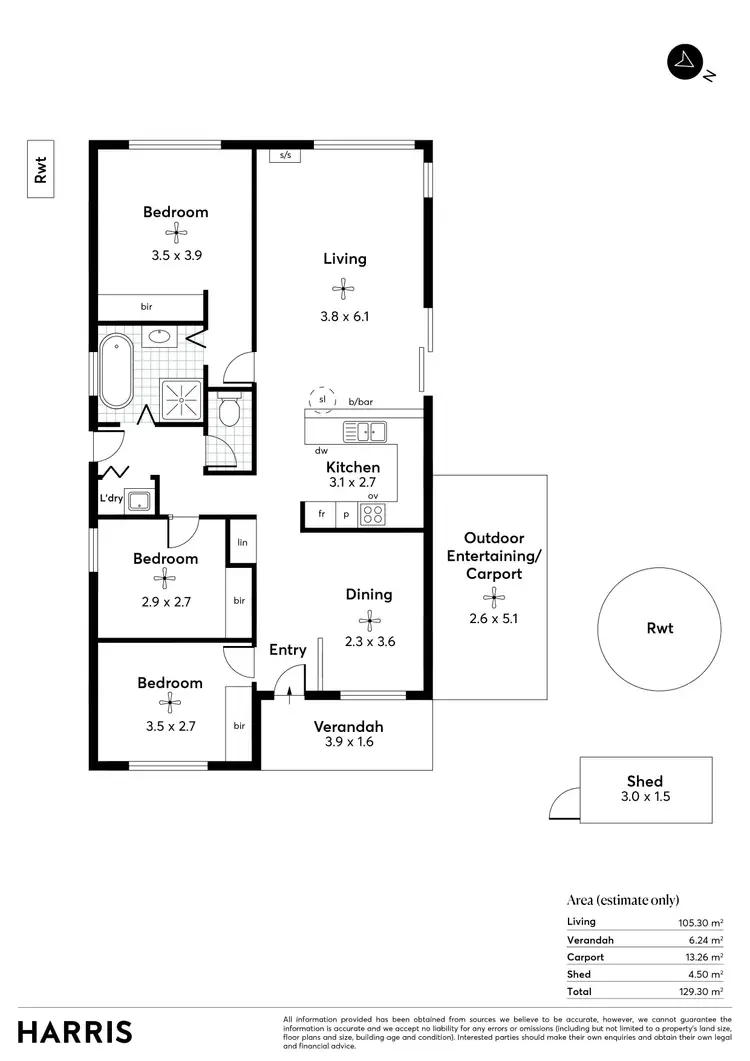 Floorplan of Homely house listing, 24A Wood Street, Kurralta Park SA 5037