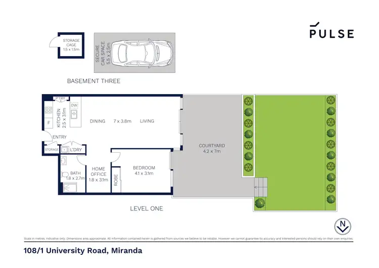 Floorplan of Homely apartment listing, 108/1 University Road, Miranda NSW 2228