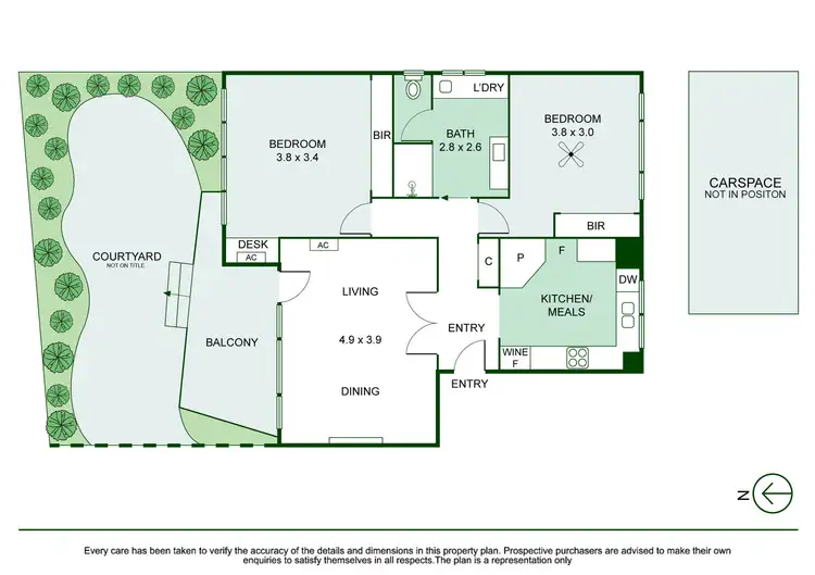 Floorplan of Homely apartment listing, 11/2 The Avenue, Prahran VIC 3181