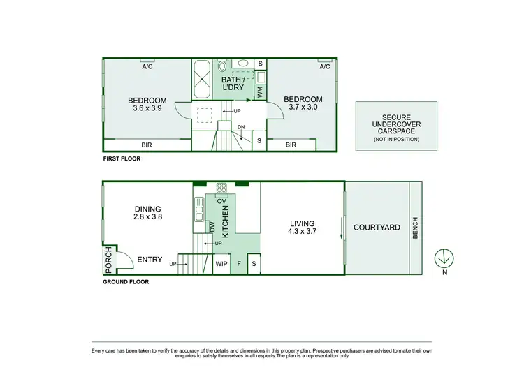 Floorplan of Homely townhouse listing, 2/11 St Edmonds Road, Prahran VIC 3181