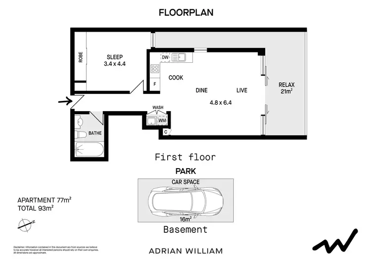 Floorplan of Homely apartment listing, 54/80 Princes Highway, St Peters NSW 2044