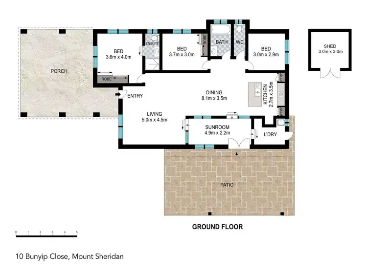 Floorplan of Homely house listing, 10 Bunyip Close, Mount Sheridan QLD 4868