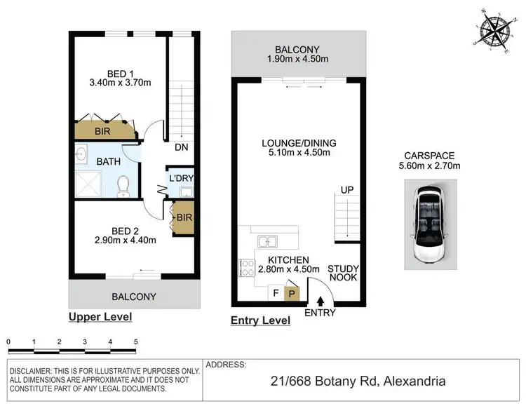 Floorplan of Homely apartment listing, 21/668 Botany Road, Alexandria NSW 2015