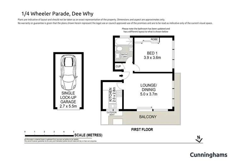 Floorplan of Homely apartment listing, 1/4 Wheeler Parade, Dee Why NSW 2099