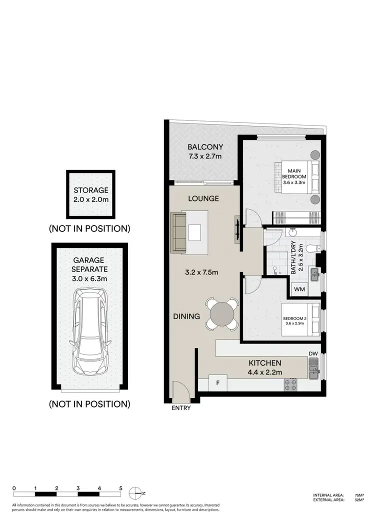 Floorplan of Homely unit listing, 5/13 Soldiers Point Road, Soldiers Point NSW 2317