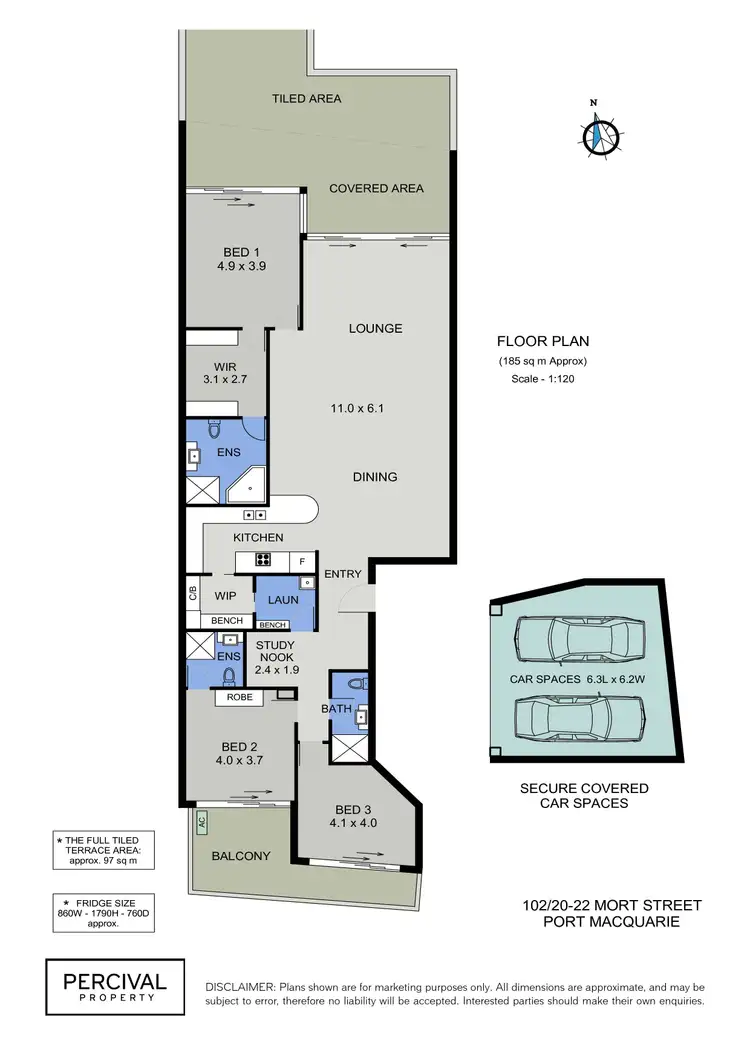 Floorplan of Homely unit listing, 102/20-22 Mort Street, Port Macquarie NSW 2444