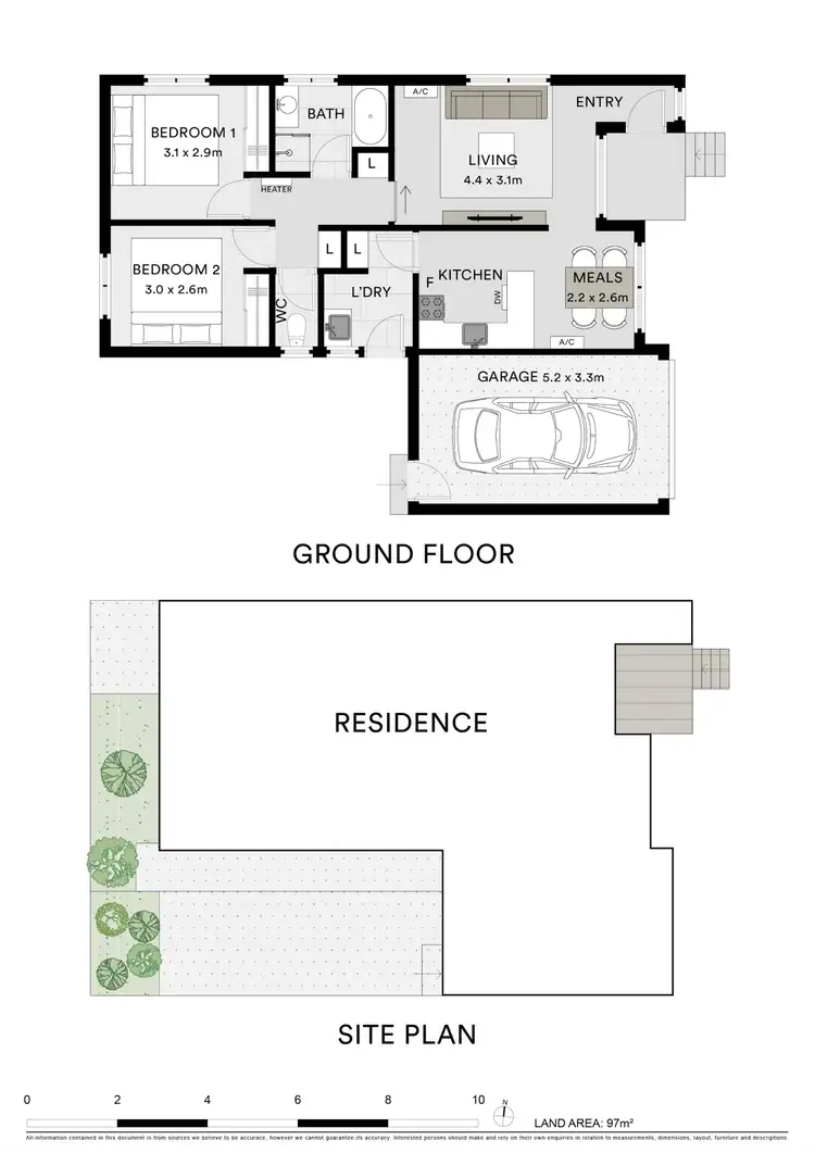 Floorplan of Homely unit listing, 1/9 Roxby Street, Manifold Heights VIC 3218