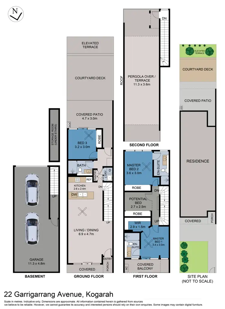 Floorplan of Homely townhouse listing, 22 Garrigarrang Avenue, Kogarah NSW 2217