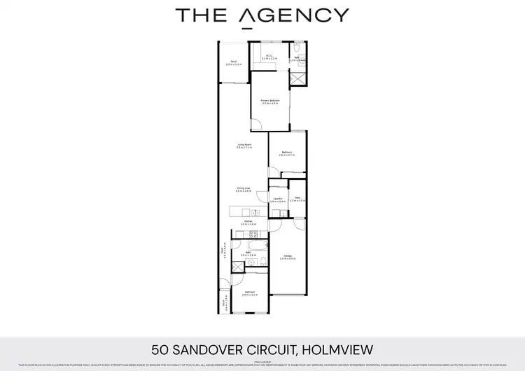 Floorplan of Homely house listing, 50 Sandover Circuit, Holmview QLD 4207